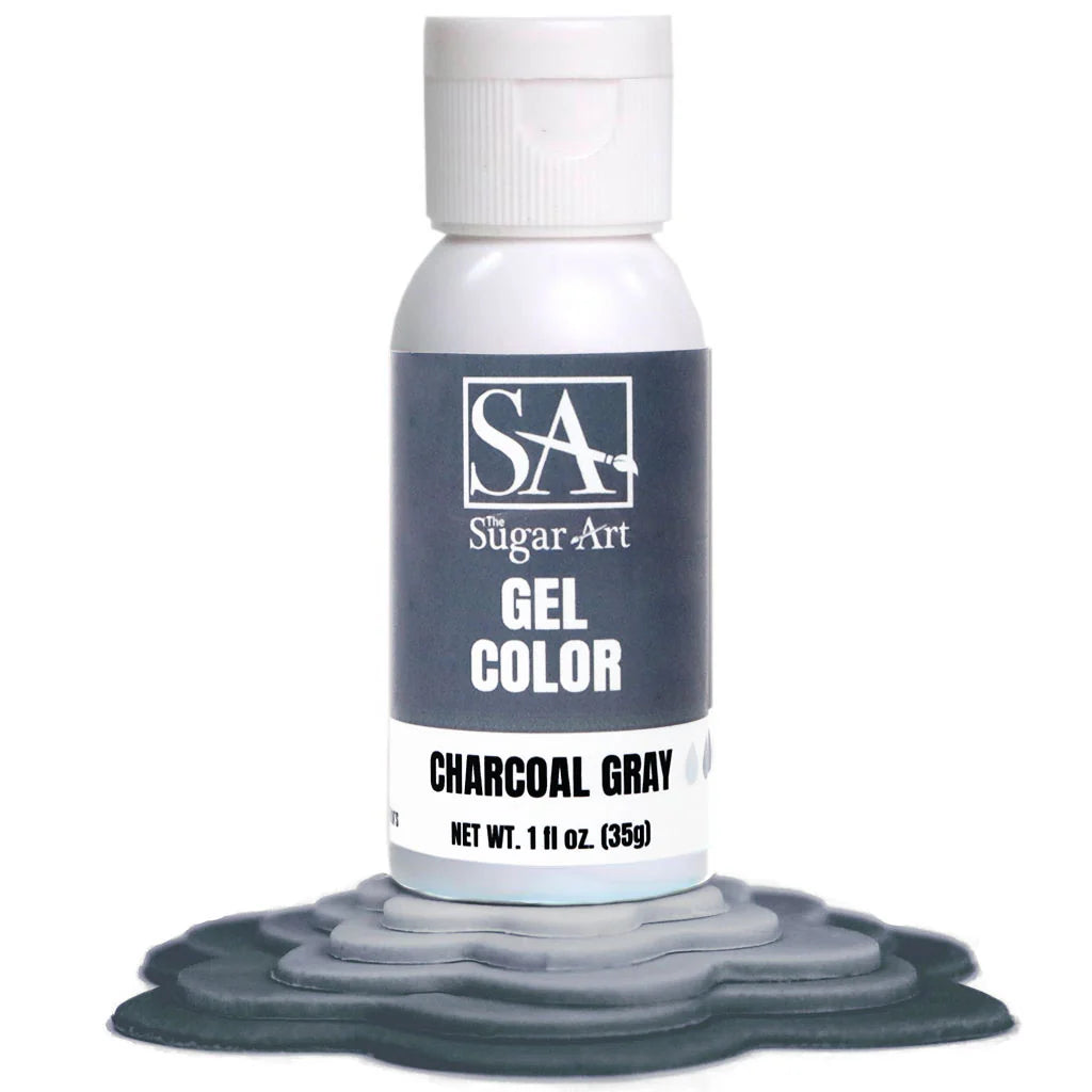 Food Colors - Charcoal / Gray - Gel Food Color - 1oz by: The Sugar Art - The Sugar Art Inc. - Charcoal / Gray - Gel Food Color - color, edible, Food Color, Food Coloring, Food Colors, Gel, liquid food coloring, Promocode, The Sugar Art, thesugarart