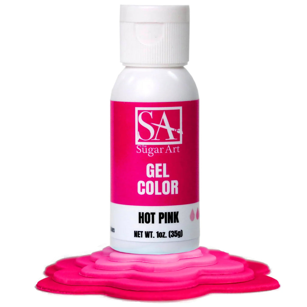 Food Colors - Hot Pink - Gel Food Color - 1oz by: The Sugar Art - The Sugar Art Inc. - Hot Pink - Gel Food Color - color, edible, Food Color, Food Coloring, Food Colors, Gel, liquid food coloring, Promocode, The Sugar Art, thesugarart