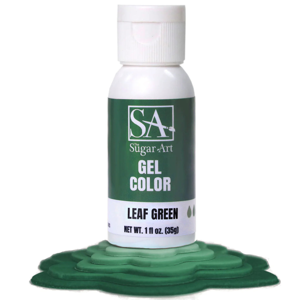 Food Colors - Leaf Green - Gel Food Color - 1oz by: The Sugar Art - The Sugar Art Inc. - Leaf Green - Gel Food Color - color, edible, Food Color, Food Coloring, Food Colors, Gel, liquid food coloring, new, Promocode, The Sugar Art, thesugarart