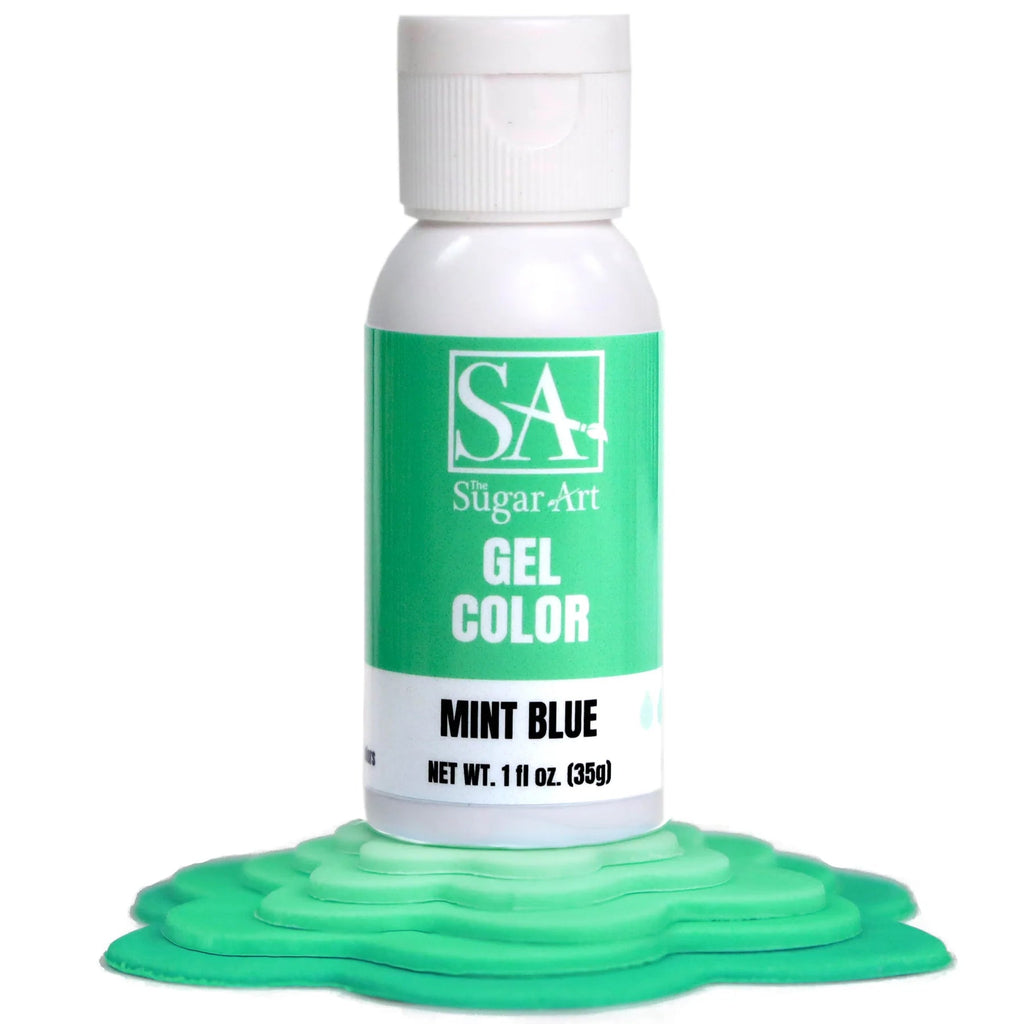 Food Colors - Mint - Gel Food Color - 1oz by: The Sugar Art - The Sugar Art Inc. - Mint - Gel Food Color - color, edible, Food Color, Food Coloring, Food Colors, Gel, liquid food coloring, Promocode, The Sugar Art, thesugarart
