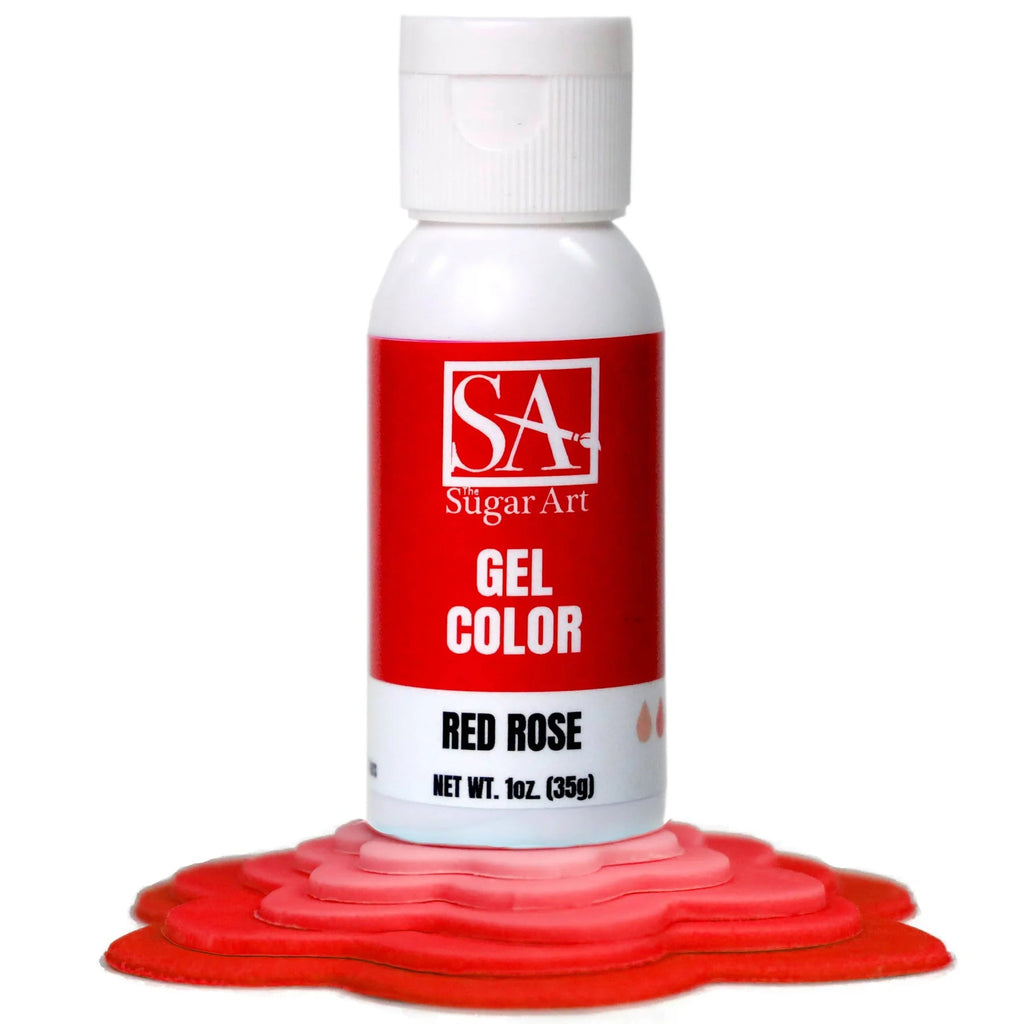 Food Colors - Red Rose - Gel Food Color - 1oz by: The Sugar Art - The Sugar Art Inc. - Red Rose - Gel Food Color - color, edible, Food Color, Food Coloring, Food Colors, Gel, liquid food coloring, Promocode, The Sugar Art, thesugarart
