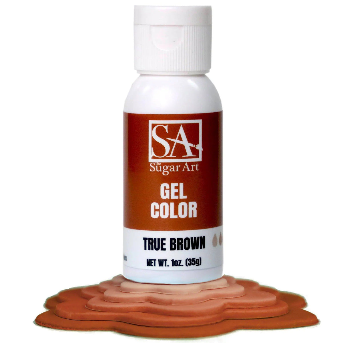 Food Colors - True Brown - Gel Food Color - 1oz by: The Sugar Art - The Sugar Art Inc. - - color,edible,Food Color,Food Coloring,Food Colors,Gel,liquid food coloring,Promocode,The Sugar Art,thesugarart