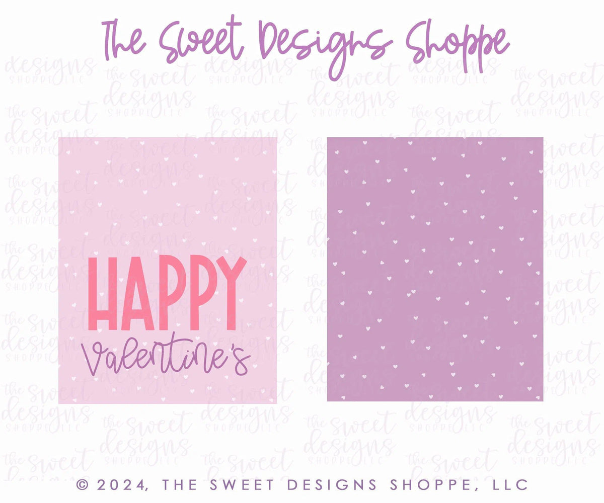 Gift Tag - Gift Tags: HAPPY Valentines (Purple) 2" x 2.5" - Set of 25 Tags , Pre-punched hole. - The Sweet Designs Shoppe - TSDS - - ALL,Gift Tag,Printed tag,Promocode,TAG,Tags,valentine,Valentine's