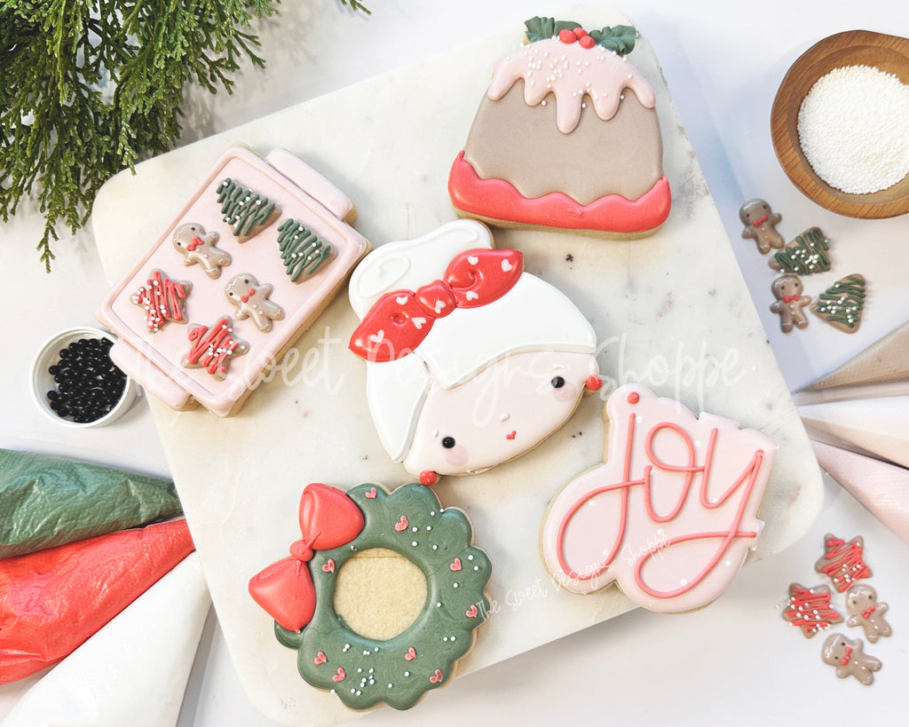 In-Person Class - In-Person Decorating Class - Beginners - Mrs. Claus Holiday Baking Magic - Nov-14th-2024 9:30am to 11:30am - 2 Hours - Greenville, SC - The Sweet Designs Shoppe - - ALL, Christmas, Christmas / Winter, Christmas Cookies, class, Classes, In Person, in-peson, Judit Reding, Local, Promo