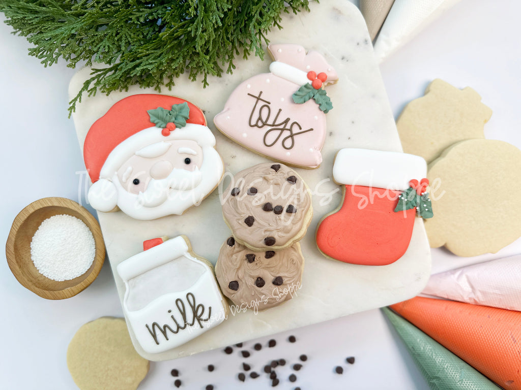 In-Person Class - In-Person Decorating Class - Beginners - Santa's Cookies and Milk - Dec-13th-2024 6pm to 8pm - 2 Hours - Greenville, SC - The Sweet Designs Shoppe - - ALL, Christmas, Christmas / Winter, Christmas Cookies, class, Classes, In Person, in-peson, Judit Reding, Local, new, Promo