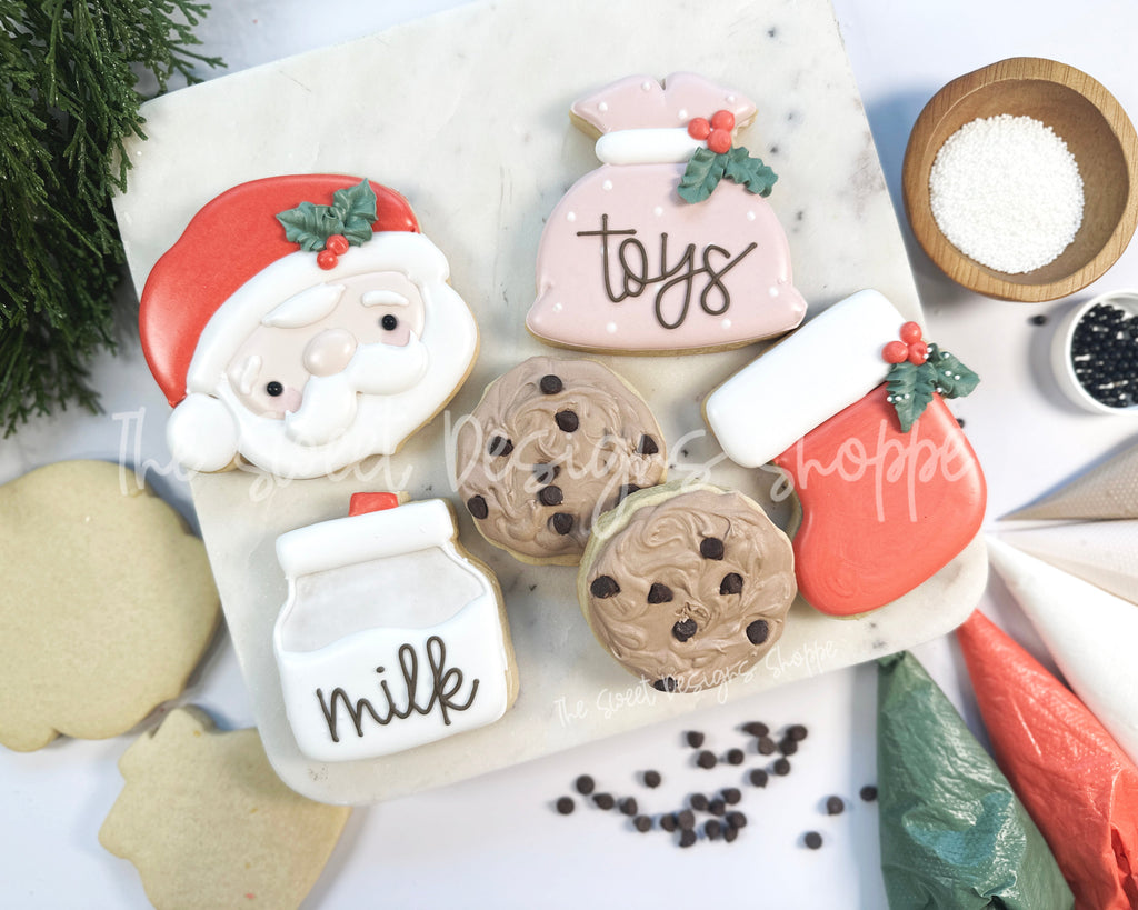 In-Person Decorating Class - Beginners - Santa's Cookies and Milk - Nov-20th-2024  9:30am to 11:30am - 2 Hours - Greenville, SC