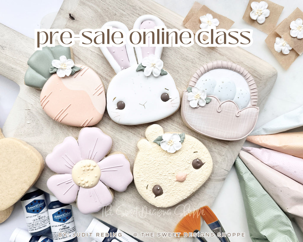 Online Class - PRE REGISTER - Pastel Easter Cookie Decorating - Online Class - The Sweet Designs Shoppe - - ALL,new,online class,Promocode