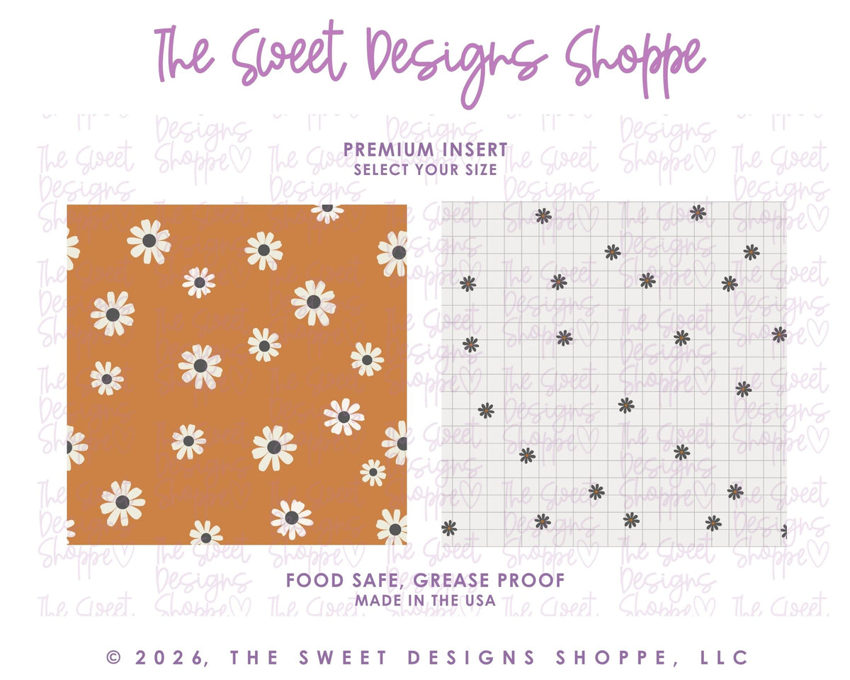 Premium Insert - Premium Inserts : Fall Festivity - Daisies - Set of 25 - Food Safe & Grease Proof Inserts ( Select Size) - The Sweet Designs Shoppe - TSDS - - ALL,back,daisies,Daisy,Fall,Fall / Halloween,Fall / Thanksgiving,Flower,Flowers,halloween,Halloween / Fall / Thanksgiving,Insert,Premium Insert,Promocode