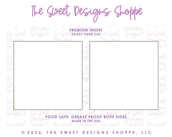 Premium Inserts : Matte White - Set of 25 - Food Safe & Grease Proof I ...