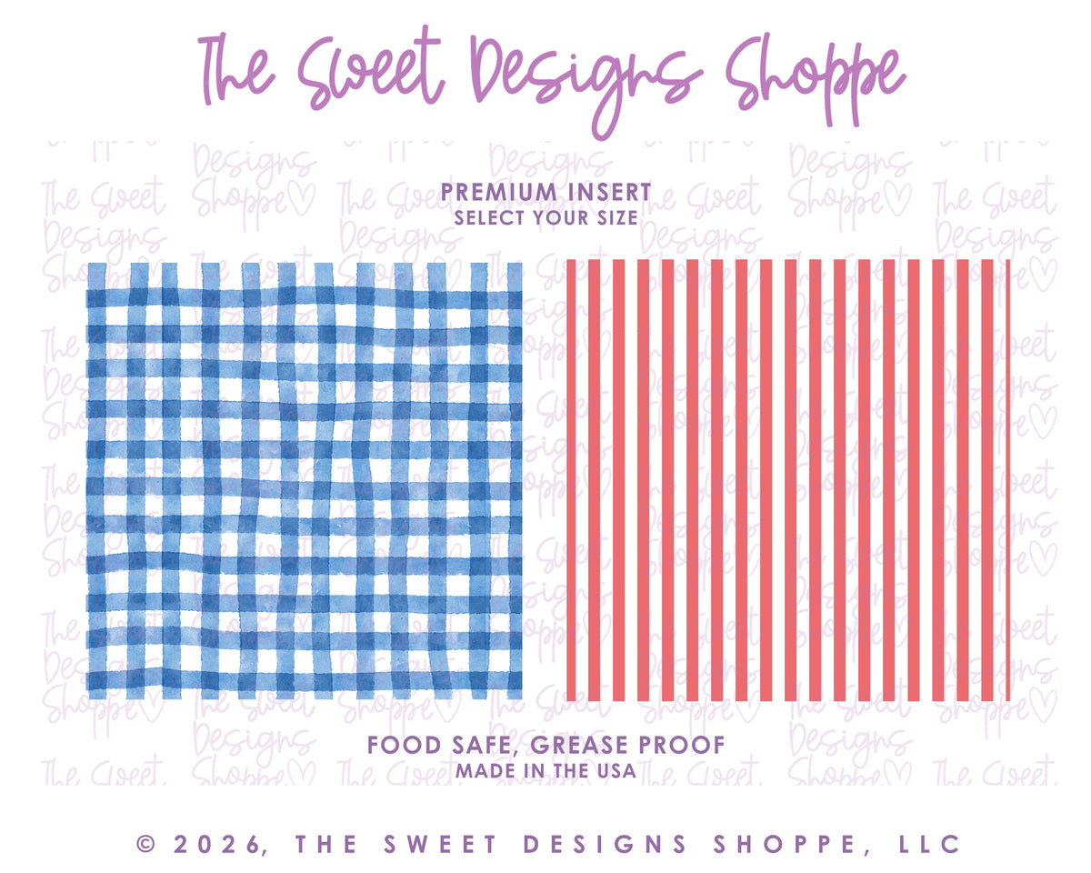 Premium Insert - Premium Inserts : Patriotic Red & Blue - Set of 25 - Food Safe & Grease Proof Inserts ( Select Size) - The Sweet Designs Shoppe - TSDS - - 4th,4th July,4th of July,ALL,back,Insert,Patriotic,Patriotric,Premium Insert,Promocode