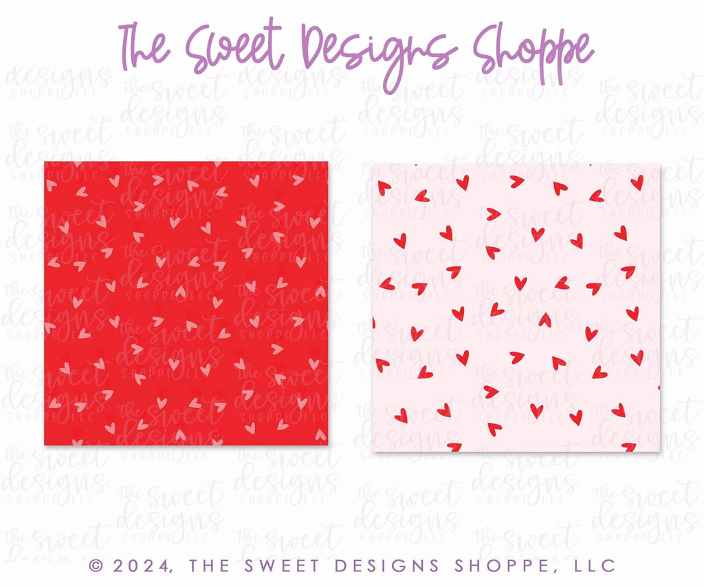 Printed Box Backer - Printed Box Backer : Red Scattered Hearts - Set of 25 Backers ( Select Size) - The Sweet Designs Shoppe - TSDS - - ALL,back,backers,box backers,boxbacker,Clearance,Heart,Hearts,PrintedBoxBacker,Promocode,valentine,Valentine's