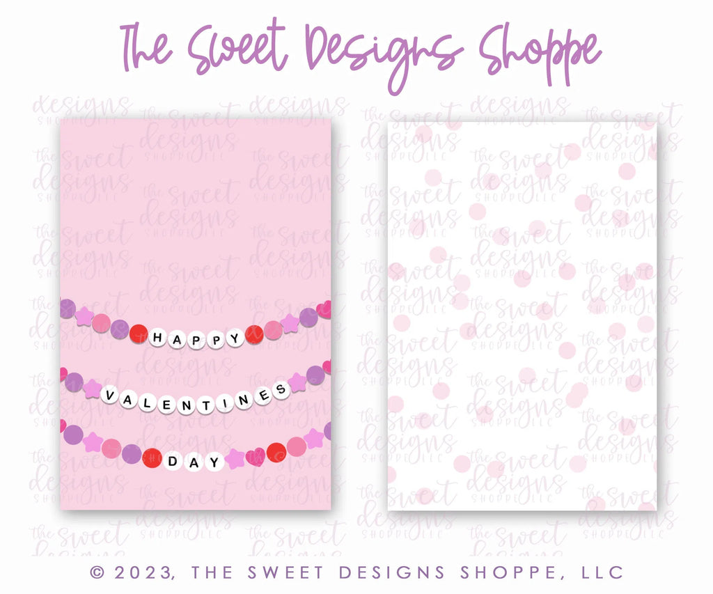 Printed TAG - Printed Tag: Friendship Bracelet 2" x 3" - Set of 25 Tags , Pre-punched hole. - Sweet Designs Shoppe - - ALL, Printed tag, Promocode, TAG, Tags, Taylor Swift, Valentine, Valentines