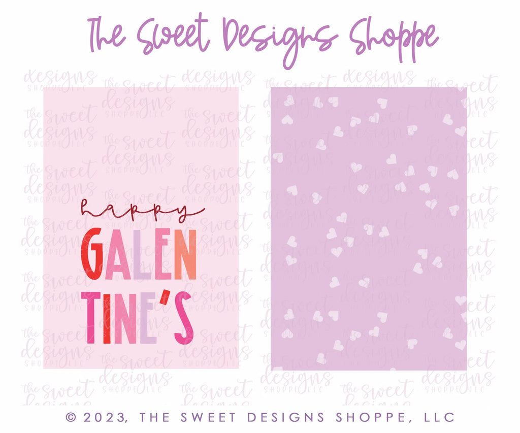 Printed TAG - Printed Tag: happy GALENTINE'S 2" x 3" - Set of 25 Tags , Pre-punched hole. - Sweet Designs Shoppe - - ALL, Printed tag, Promocode, TAG, Tags, Valentine, Valentines