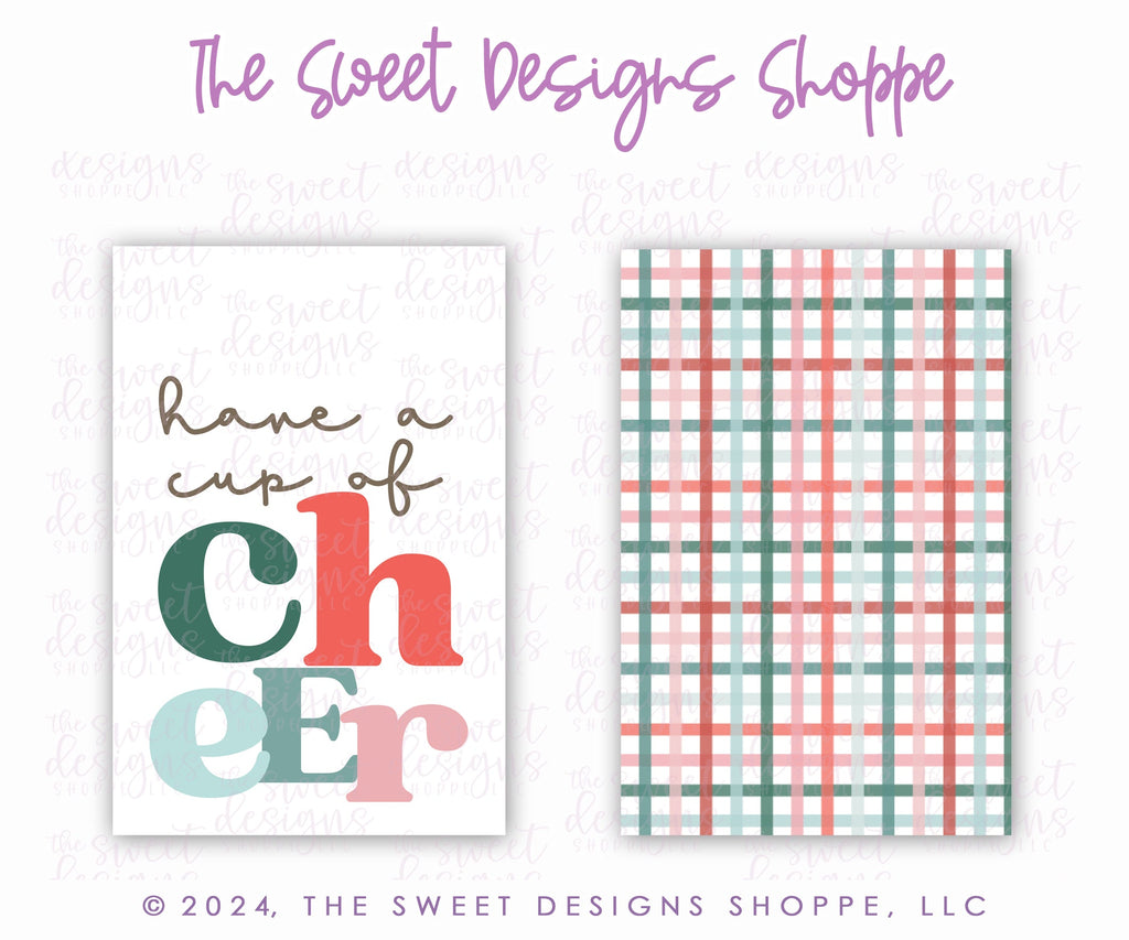 Printed TAG - Printed Tag: have a cup of cheEr 2" x 3" - Set of 25 Tags , Pre-punched hole. - The Sweet Designs Shoppe - TSDS - - ALL,Christmas,Christmas / Winter,Christmas Cookies,Printed tag,Promocode,TAG,Tags