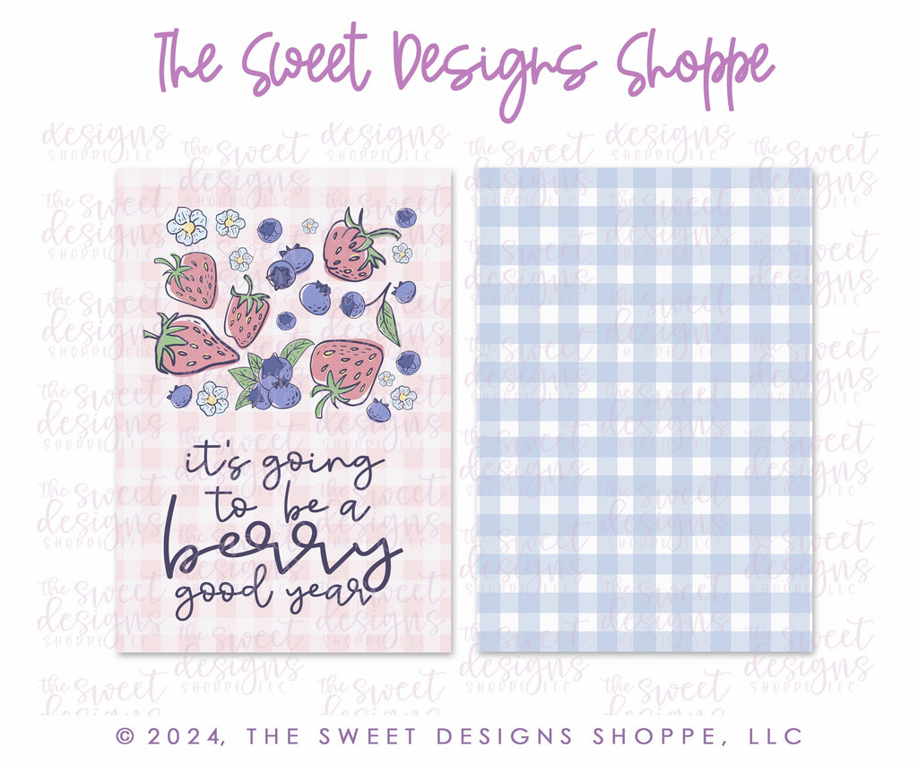 Printed TAG - Printed Tag: it's going to be a berry good year 2" x 3" - Set of 25 Tags , Pre-punched hole. - Sweet Designs Shoppe - - ALL, back to school, new, Printed tag, Promocode, School, School / Graduation, school supplies, TAG, Tags
