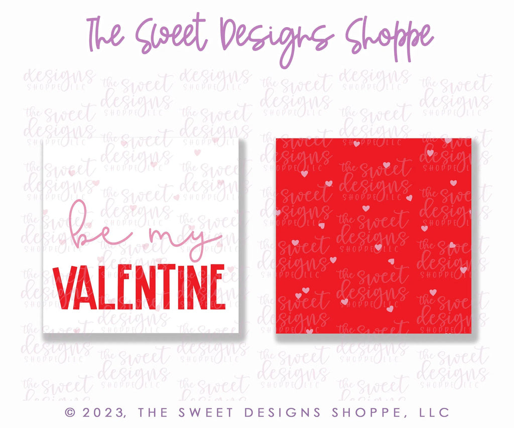 Printed TAG - Printed Tags: Be My VALENTINE 2" x 2" - Set of 25 Tags , Pre-punched hole. - Sweet Designs Shoppe - - ALL, Printed tag, Promocode, TAG, Tags, valentine, Valentine's