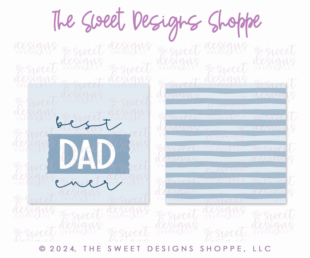 Printed TAG - Printed Tags: "best DAD ever" 2" x 2" - Set of 25 Tags , Pre-punched hole. - Sweet Designs Shoppe - - ALL, Father, father's day, grandfather, new, Printed tag, Promocode, TAG, Tags
