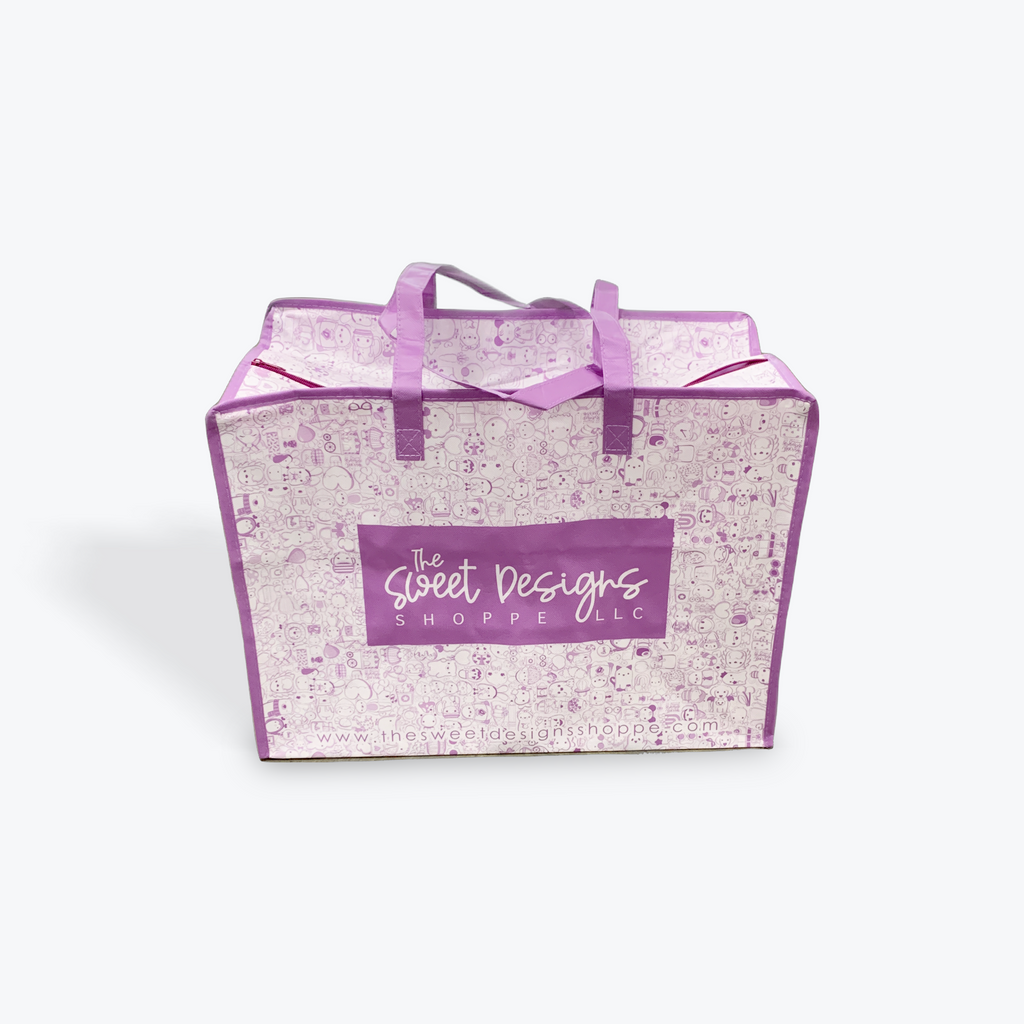Promotional Item - Tote Bag with Zippered Opening - The Sweet Designs Shoppe - TSDS - - Bag,CookieCon,Promocode,Purple Bag,Tote,Tote Bag