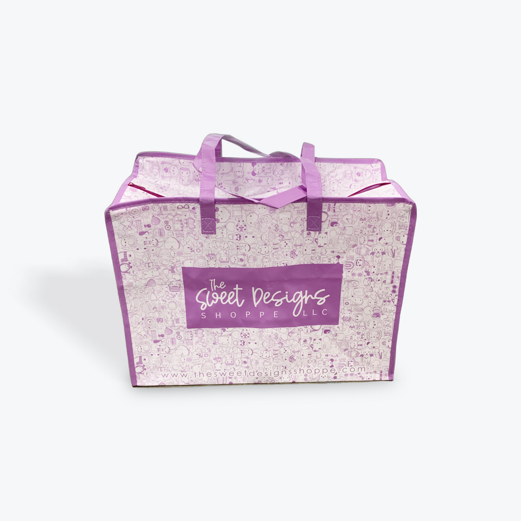 Promotional Item - Tote Bag with Zippered Opening - The Sweet Designs Shoppe - - Bag,CookieCon,Promocode,Purple Bag,Tote,Tote Bag