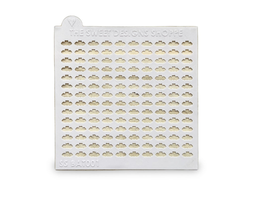 Sprinkle Stencil - Bat - 11mm x 5.3mm Bat Size - 0.5mm Thickness - Sprinkle Stencil - The Sweet Designs Shoppe - TSDS - - ALL,Animal,Animals,Animals and Insects,Basic Shapes,halloween,Promocode,Sprinkle Stencil,STL