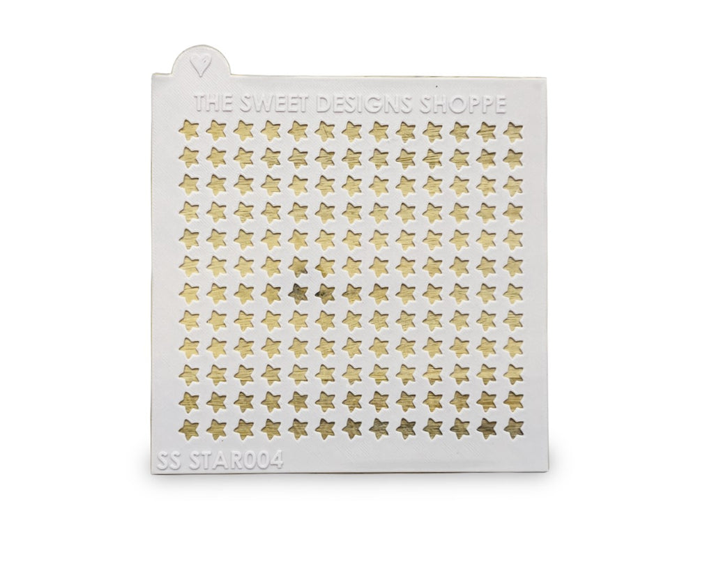 Sprinkle Stencil - Star - 8mm Star Size - 0.5mm Thickness - Sprinkle Stencil - The Sweet Designs Shoppe - TSDS - - ALL,Basic Shapes,halloween,Promocode,Sprinkle Stencil,Star,stars,STL,Taylor Swift,valentine,valentines
