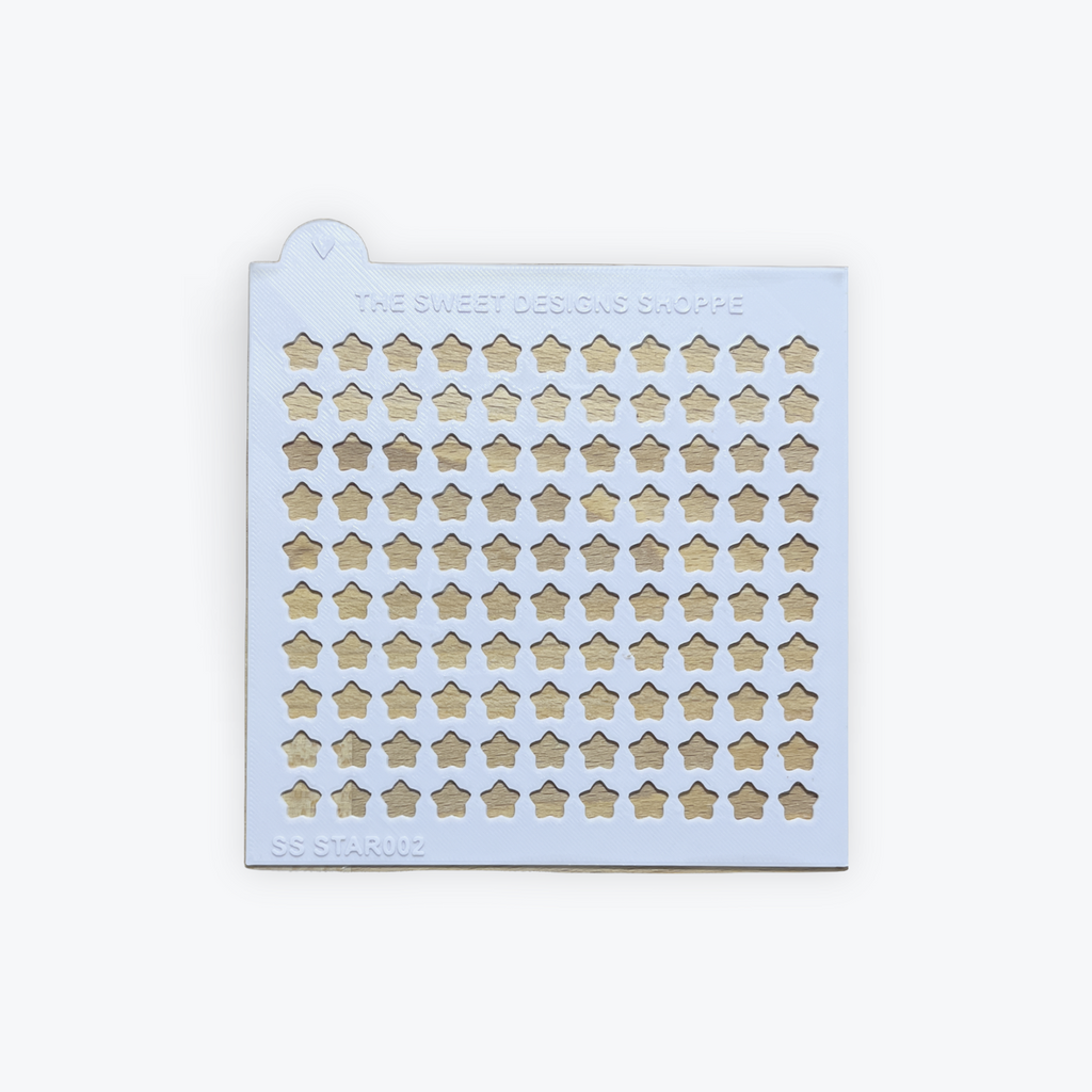 Sprinkle Stencil - Star Sprinkle Stencil - 9.5mm Star Size - 1mm Thickness - The Sweet Designs Shoppe - TSDS - - 4th,4th July,4th of July,ALL,Patriotic,Promocode,Sprinkle Stencil,STL,Taylor Swift,valentine,valentines