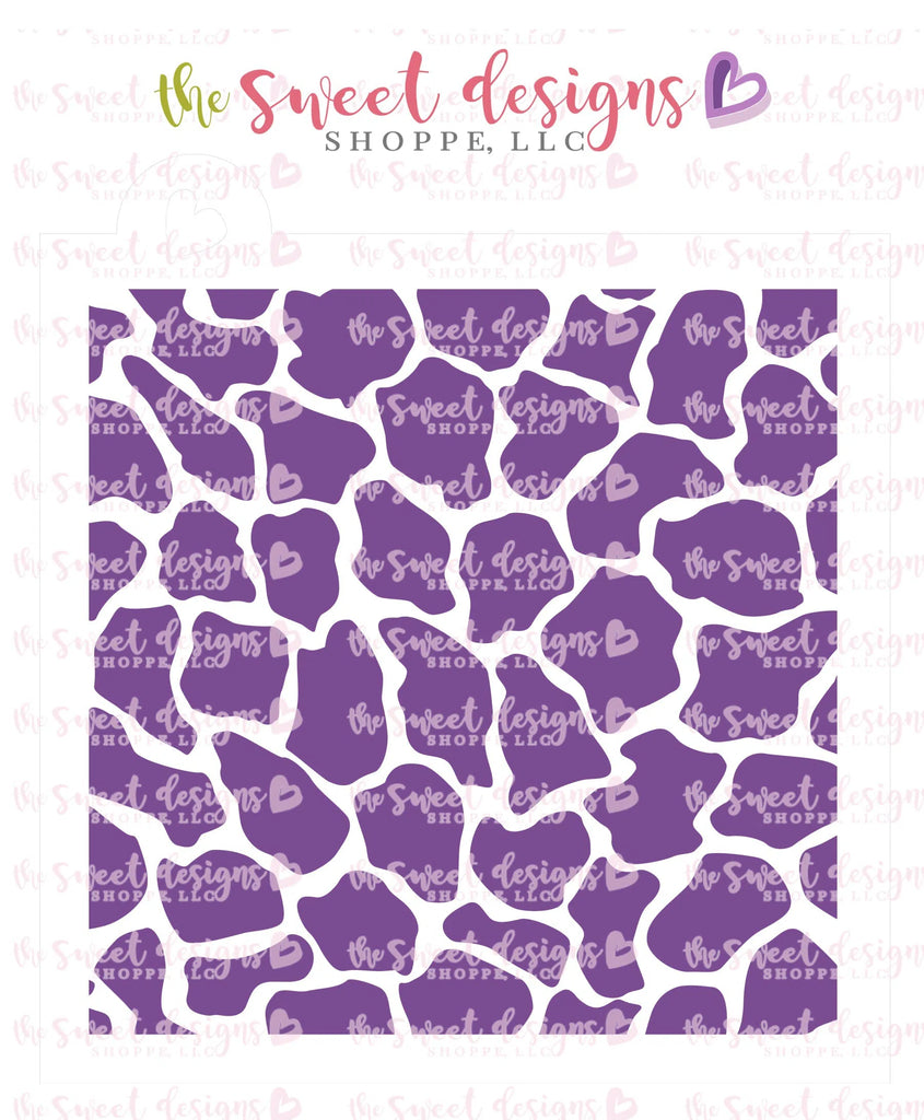 Stencils - Animal Print Giraffe Stencil - Sweet Designs Shoppe - Regular 5-1/2" x 5-1/2 - ALL, Animal, animal print, Basic Shapes, Clearance, giraffe, pattern, patterns, Promocode, Stencil