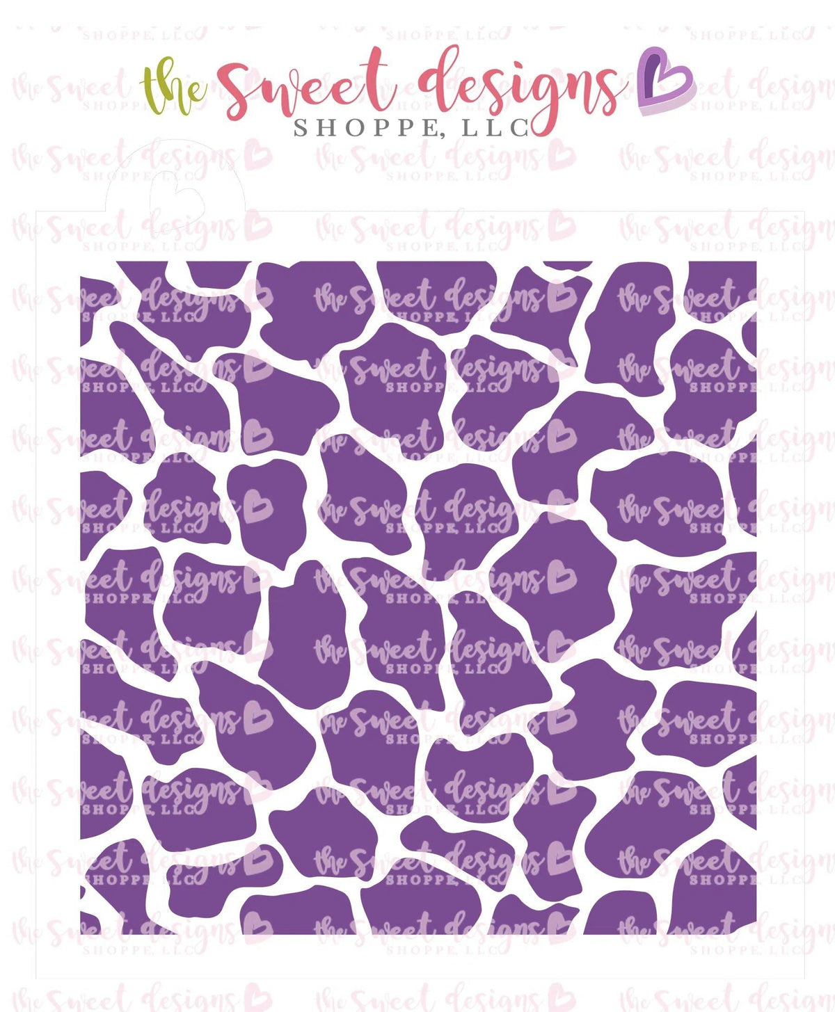 Stencils - Animal Print Giraffe Stencil - The Sweet Designs Shoppe - TSDS - - ALL,Animal,animal print,Animals,Basic Shapes,Clearance,giraffe,pattern,patterns,Promocode,Stencil