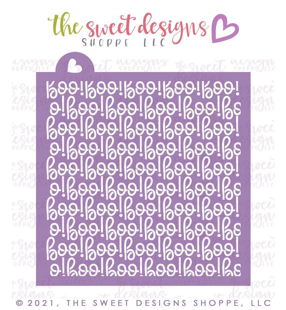 Stencils - BOO ! Handlettering Pattern - Stencil - The Sweet Designs Shoppe - Regular - ALL, halloween, lettering, pattern, patterns, PLAQUES HANDLETTERING, Promocode, Stencil