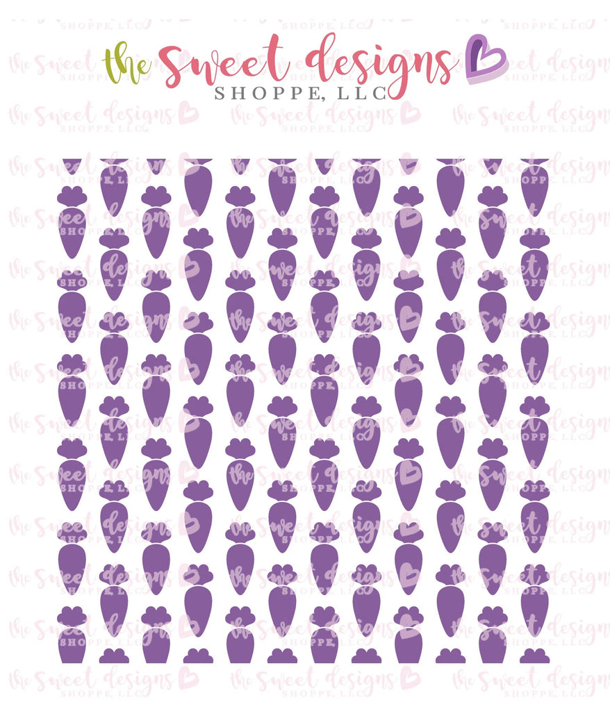 Stencils - Carrot - Layered Stencils - Set of 2 - Sweet Designs Shoppe - Standard 5-1/2" x 5-1/2 (Wording Size 4-3/4" Tall x 4-3/4" Wide) - ALL, Clearance, Easter, Easter / Spring, Fruits and Vegetables, Promocode, Spring, Stencil