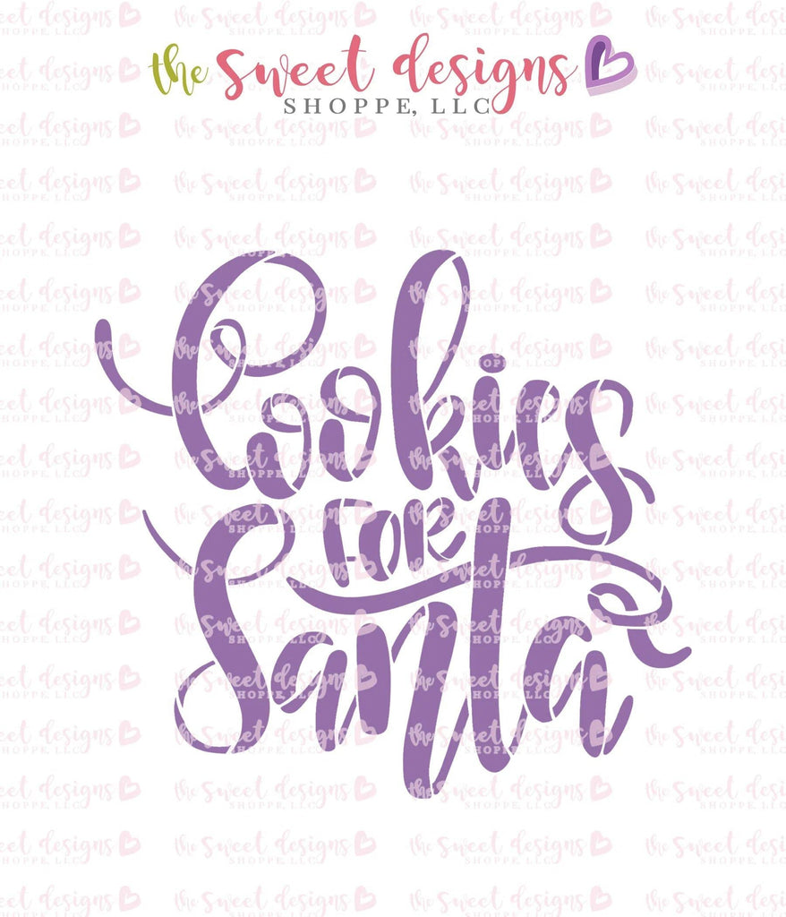 Stencils - Cookies for Santa Handlettering Stencil - The Sweet Designs Shoppe - TSDS - - ALL,Christmas / Winter,handlettering,ho ho ho,PLAQUES HANDLETTERING,Promocode,santa,Stencil