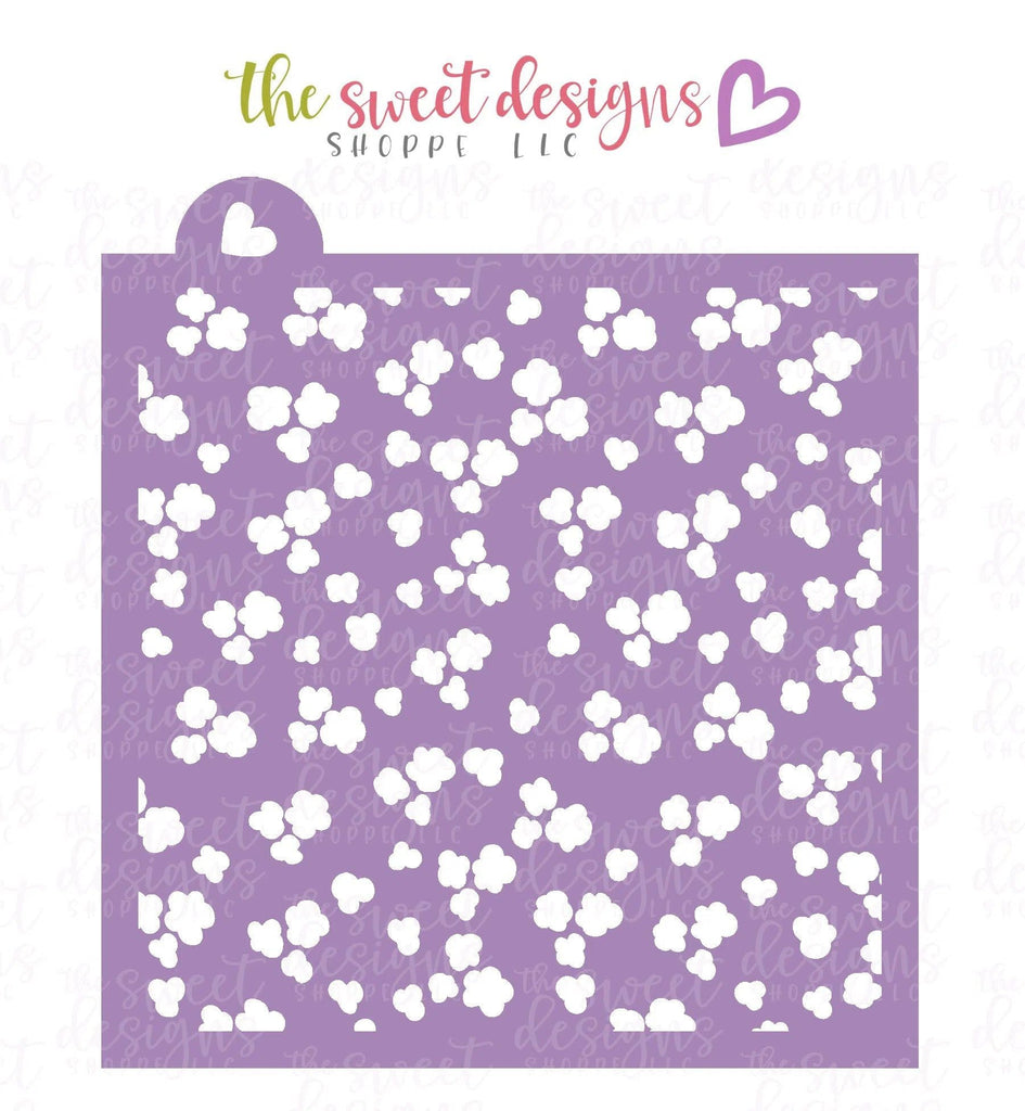 Stencils - Easter Flowery Pattern (Set of 2) - Stencils - The Sweet Designs Shoppe - Regular 5-1/2" x 5-1/2" - ALL, easter, Easter / Spring, Flower, Flowers, Heart, Hearts, Leaves and Flowers, pattern, patterns, Promocode, Spring, Stencil, Trees Leaves and Flowers, Woodlands Leaves and Flowers