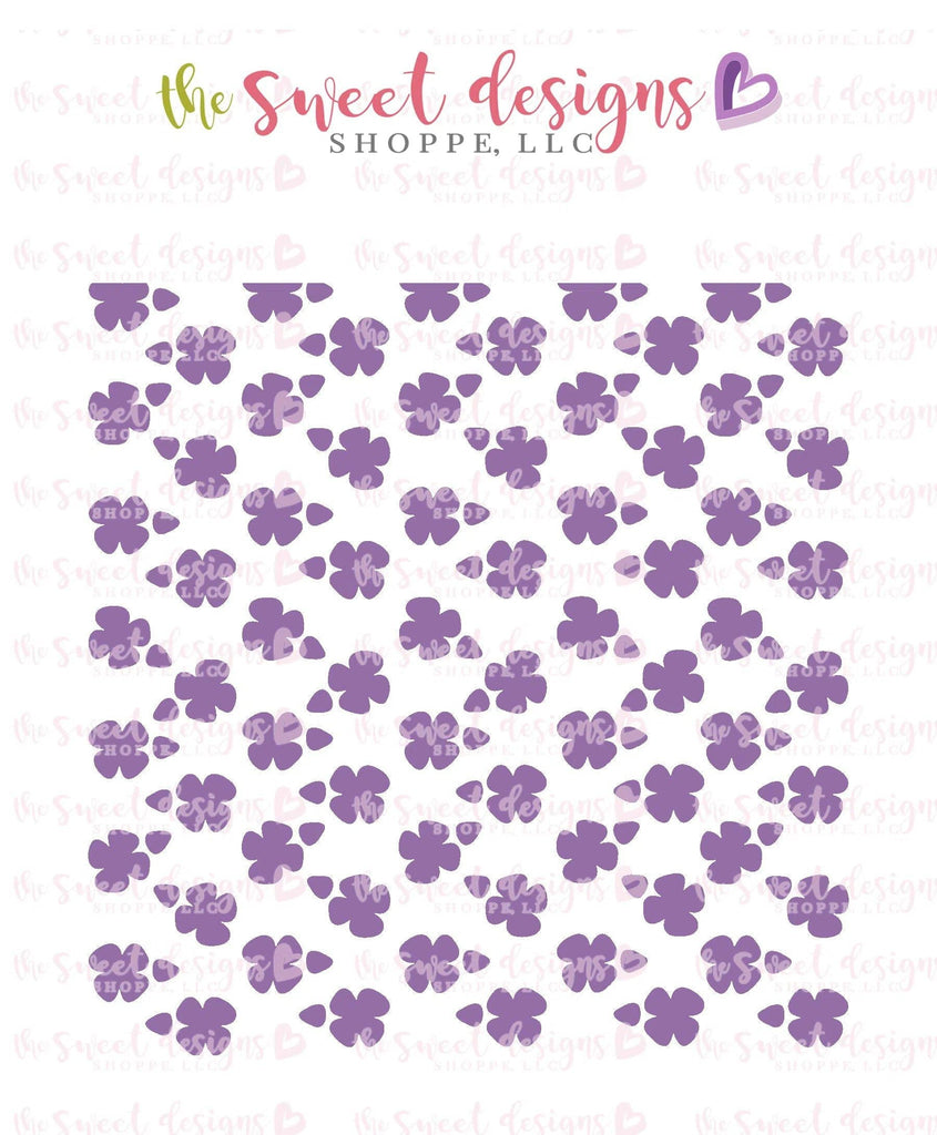 Stencils - Floral Stencil - The Sweet Designs Shoppe - Regular 5-1/2" x 5-1/2 - ALL, Clearance, Clover, Fall, Fall / Thanksgiving, Fall Halloween, Fall Woodlands, Flower, Flowers, Halloween / Fall / Thanksgiving, Hawaii, patrick's, pattern, patterns, Promocode, ST PATRICK, St. Pat, St. Patricks, Stencil, Summer