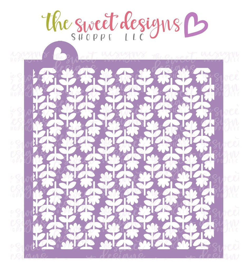 Stencils - Flower Pattern - Stencil - The Sweet Designs Shoppe - TSDS - - ALL,Clearance,Easter,Easter / Spring,Flower,Flowers,Leaves and Flowers,pattern,patterns,Promocode,Stencil,summer,Trees Leaves and Flowers,Woodlands Leaves and Flowers
