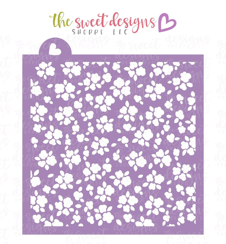 Stencils - Flower Random Pattern - Stencil - The Sweet Designs Shoppe - TSDS - - ALL,Easter,Easter / Spring,Flower,Flowers,Leaves and Flowers,pattern,patterns,Promocode,Stencil,summer,Trees Leaves and Flowers,Woodlands Leaves and Flowers