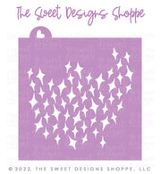 Stencils - Ghostly Stars - Stencil - The Sweet Designs Shoppe - TSDS - - ALL,Christmas / Winter,halloween,Melissa Paige,missypsweets,night,pattern,patterns,Promocode,Star,stars,Stencil,Winter