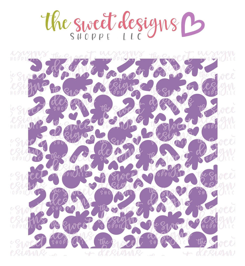 Stencils - Gingerboy - Stencil - The Sweet Designs Shoppe - 5-1/2" x 5-1/2 - ALL, Christmas, Christmas / Winter, Clearance, floral, Ginger boy, Ginger bread, Ginger girl, Gingerbread, Nature, Promocode, Stencil, Tree