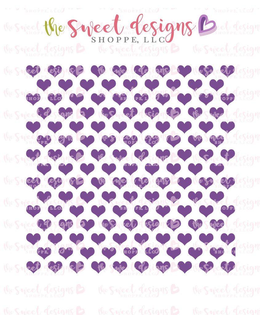 Stencils - Hearts #6 Stencil - Sweet Designs Shoppe - Regular 5-1/2" x 5-1/2 - ALL, Basic Shapes, Hearts, patterns, Promocode, Stencil, Valentines