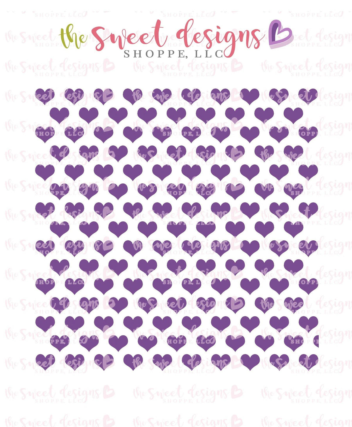Stencils - Hearts #6 Stencil - The Sweet Designs Shoppe - TSDS - - ALL,Basic Shapes,Hearts,patterns,Promocode,Stencil,Valentines