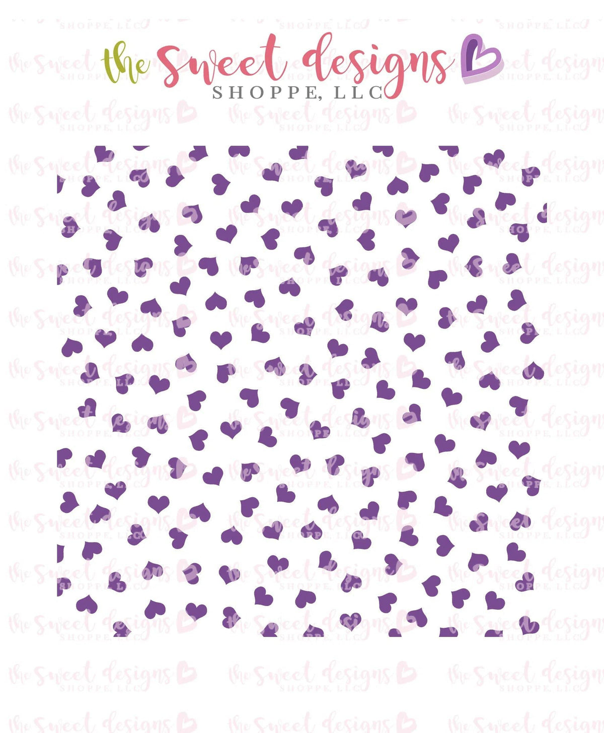 Stencils - Hearts #8 Stencil - The Sweet Designs Shoppe - TSDS - - ALL,Basic Shapes,Hearts,patterns,Promocode,Stencil,Valentines