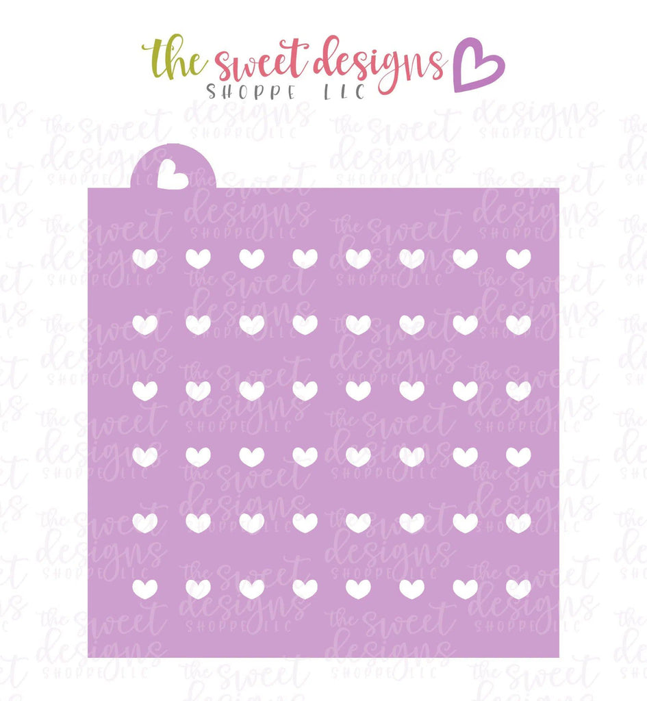 Stencils - Hearts Plaid (Set of 3) - Stencils - The Sweet Designs Shoppe - Regular 5-1/2" x 5-1/2" - ALL, Clearance, Heart, Hearts, pattern, patterns, Plaid, Promocode, Stencil, stripes, valentine, valentines