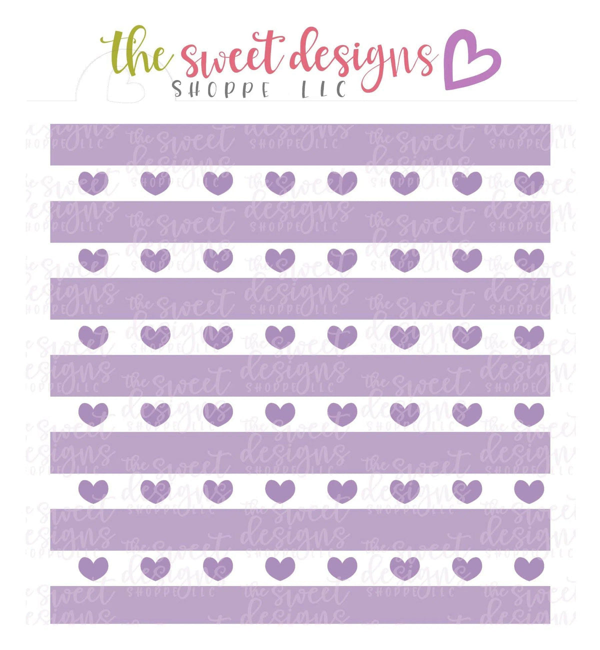Stencils - Hearts Plaid (Set of 3) - Stencils - The Sweet Designs Shoppe - TSDS - - ALL,Clearance,Heart,Hearts,pattern,patterns,Plaid,Promocode,Stencil,stripes,valentine,valentines