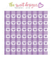 Stencils - Hearts Plaid (Set of 3) - Stencils - The Sweet Designs Shoppe - TSDS - - ALL,Clearance,Heart,Hearts,pattern,patterns,Plaid,Promocode,Stencil,stripes,valentine,valentines