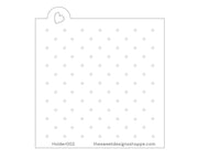 Stencils - Holder for Royal Icing Flower 13mm Spacing - 2.5mm Holes - Stencil - The Sweet Designs Shoppe - TSDS - - ALL,dots,Grid,Holder,pattern,patterns,polkadots,Promocode,Royal Icing flower holder,Stencil