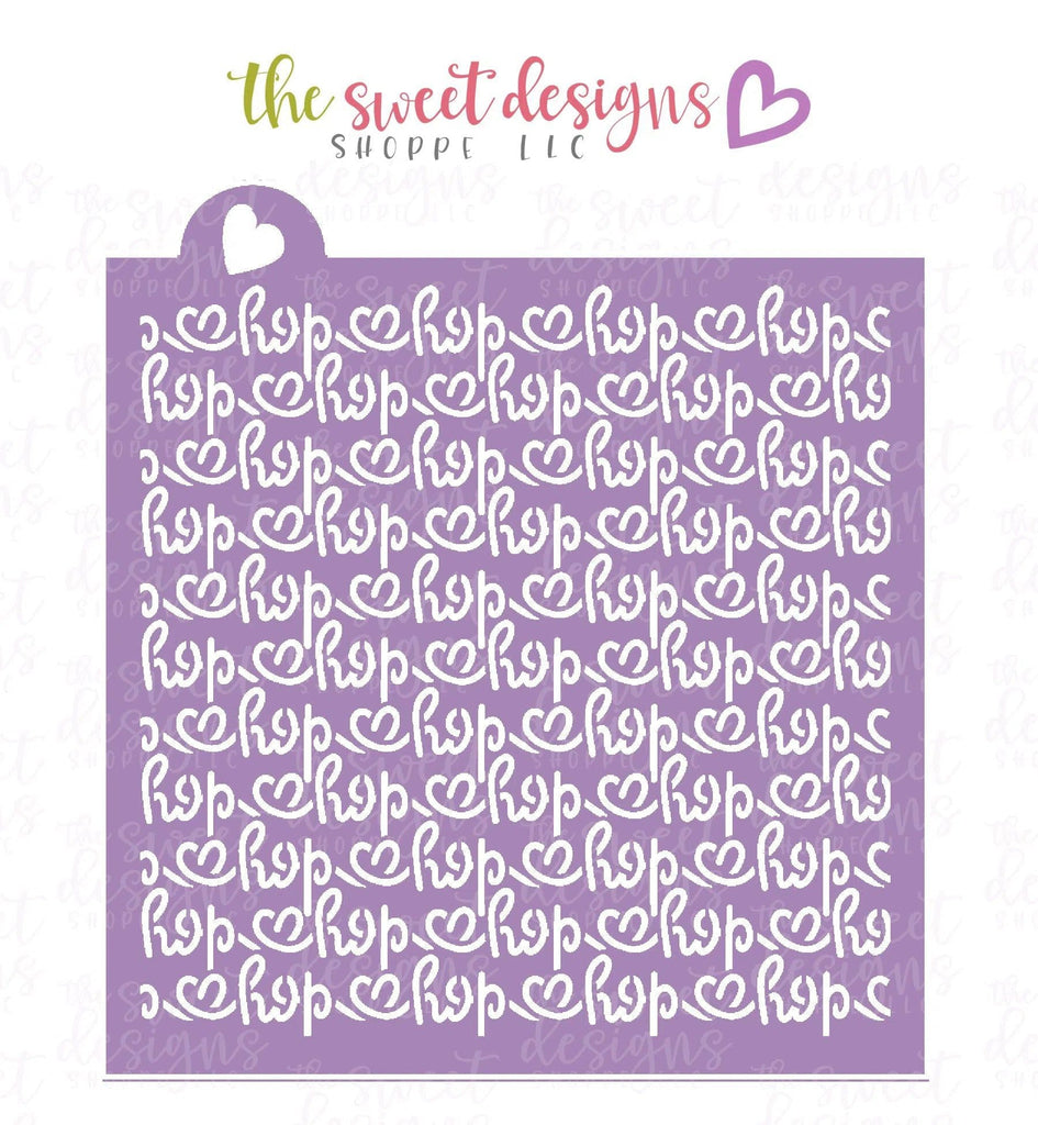 Stencils - Hop Handlettering - Stencil - The Sweet Designs Shoppe - Regular 5-1/2" x 5-1/2" - ALL, Easter, Easter / Spring, handlettering, pattern, patterns, PLAQUES HANDLETTERING, Promocode, Stencil