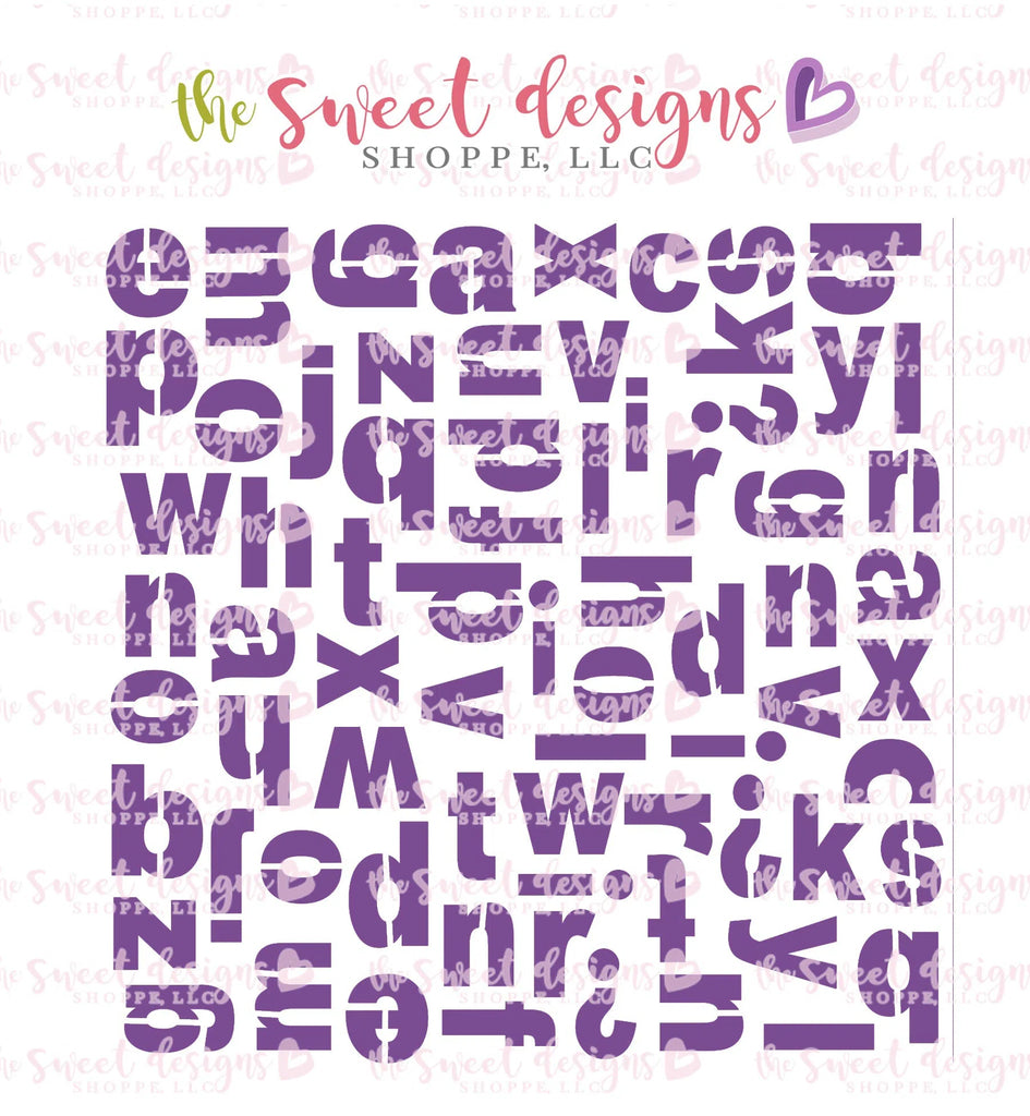 Stencils - Letters Stencil - Sweet Designs Shoppe - Regular 5-1/2" x 5-1/2 - ALL, Basic Shapes, patterns, Promocode, School, School / Graduation, Stencil