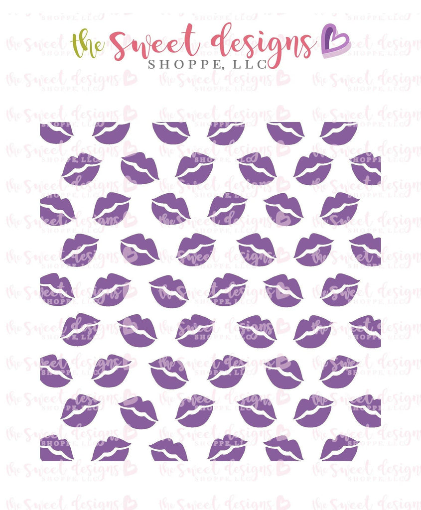 Stencils - Lips Stencil - The Sweet Designs Shoppe - Regular 5-1/2" x 5-1/2 - ALL, lips, patrick's, pattern, Promocode, smuack, ST PATRICK, St. Pat, St. Patricks, Stencil, Valentines