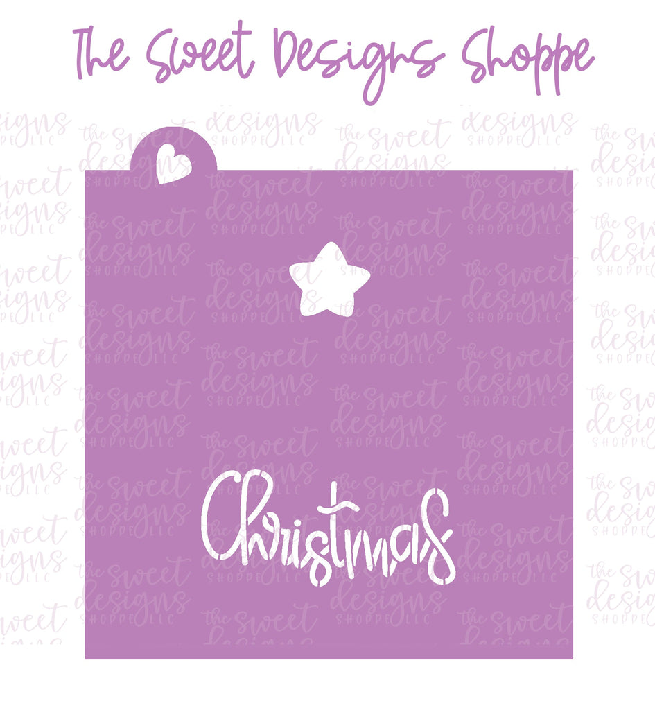 Stencils - Merry Christmas Tree (Set of 2) - Stencils - The Sweet Designs Shoppe - Regular Size 5-1/2" x 5-1/2" (Set of 2) - ALL, Christmas, Christmas / Winter, new, Promocode, Stencil