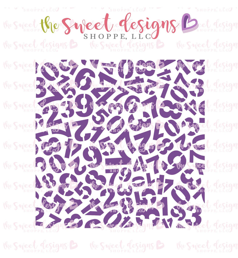 Stencils - Numbers Stencil - Sweet Designs Shoppe - Regular 5-1/2" x 5-1/2 - ALL, Basic Shapes, letter, lettering, patterns, Promocode, School, School / Graduation, Stencil