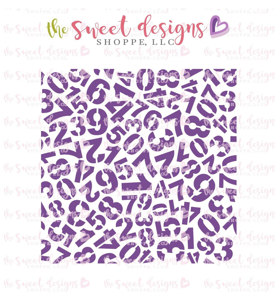 Stencils - Numbers Stencil - The Sweet Designs Shoppe - Regular 5-1/2" x 5-1/2 - ALL, Basic Shapes, letter, lettering, patterns, Promocode, School, School / Graduation, Stencil